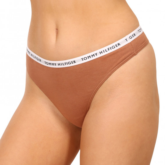 3PACK tanga de mujer Tommy Hilfiger multicolor (UW0UW02829 0R2)