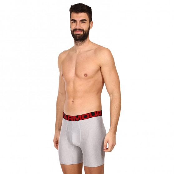 2PACK Boxers para hombre Under Armour gris (1363619 011)