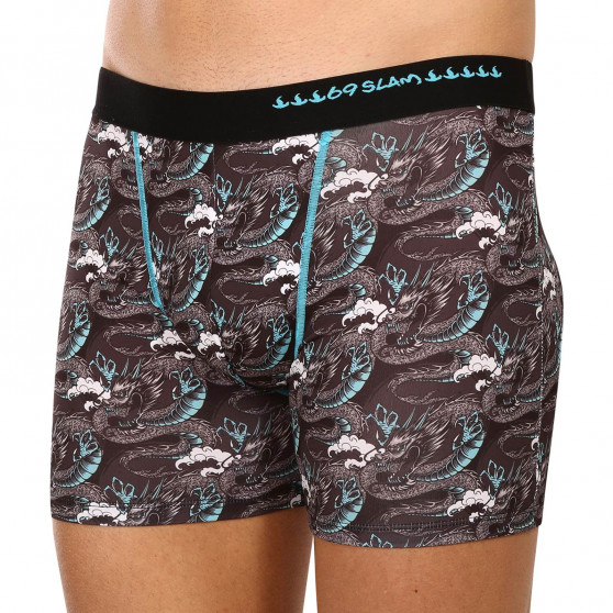 Boxers para hombre 69SLAM fit moon dragon azul (MBYMNB-PO)