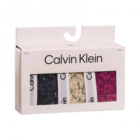 3PACK braguitas de mujer Calvin Klein sobredimensionado multicolor (QD3975E-6Q2)