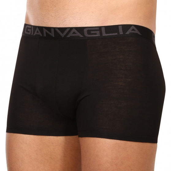 10PACK Boxers para hombre Gianvaglia negro (023)