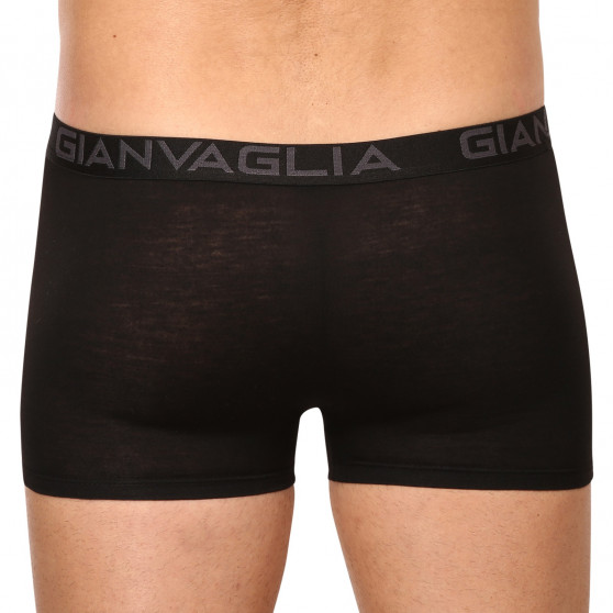 10PACK Boxers para hombre Gianvaglia negro (023)