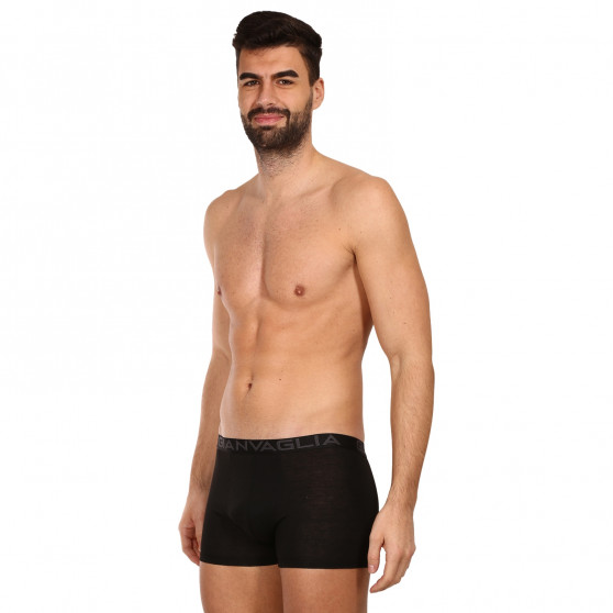 10PACK Boxers para hombre Gianvaglia negro (023)