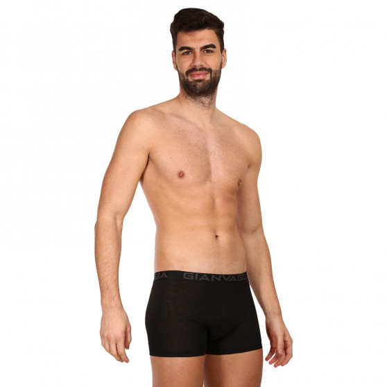 10PACK Boxers para hombre Gianvaglia negro (023)