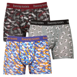 3PACK Boxers para hombre Benysøn bamboo multicolor (BENY-7010)