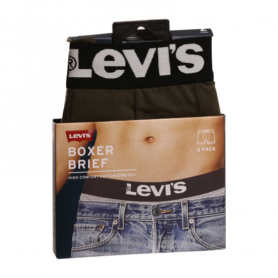 2PACK Boxers para hombre Levis green (905001001 011)