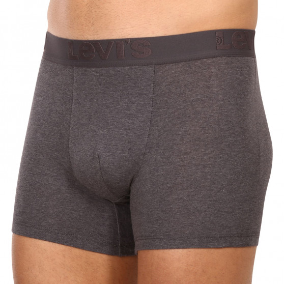 3PACK Boxers para hombre Levis gris (905045001 007)