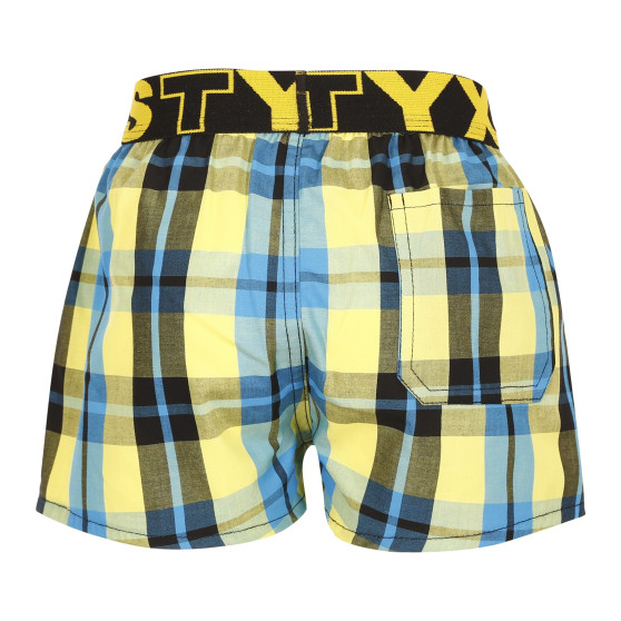 Pantalón corto para niños Styx elástico deportivo multicolor (BJ933)