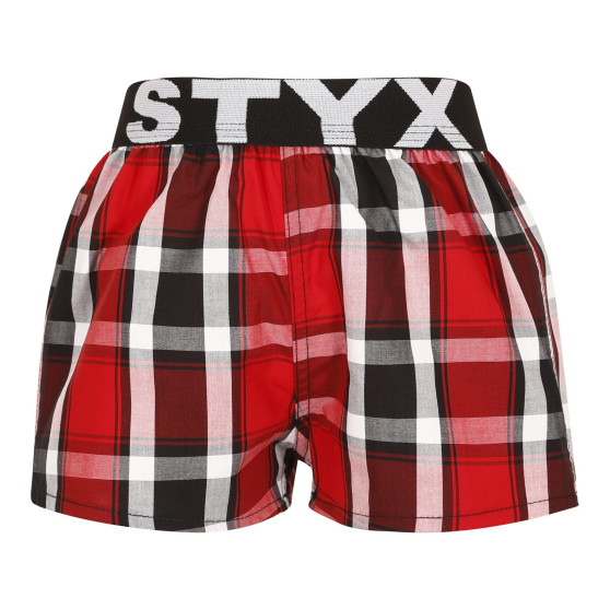 Pantalón corto para niños Styx elástico deportivo multicolor (BJ935)