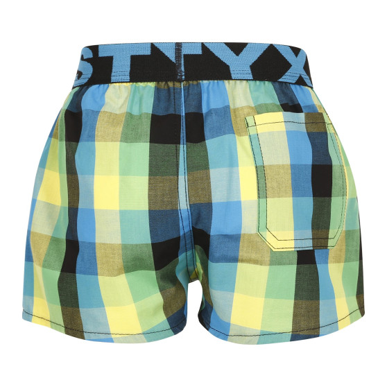 Pantalón corto para niños Styx elástico deportivo multicolor (BJ936)