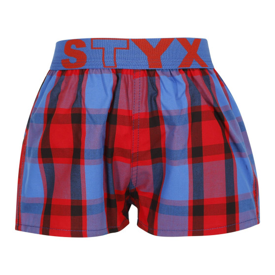 Pantalón corto para niños Styx elástico deportivo multicolor (BJ937)