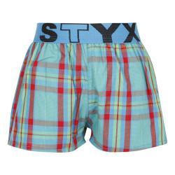 Pantalón corto para niños Styx elástico deportivo multicolor (BJ939)