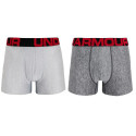 2PACK Boxers para hombre Under Armour sobredimensionado grey (1363618 011)