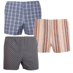 3PACK short clásico de hombre  multicolor Foltýn