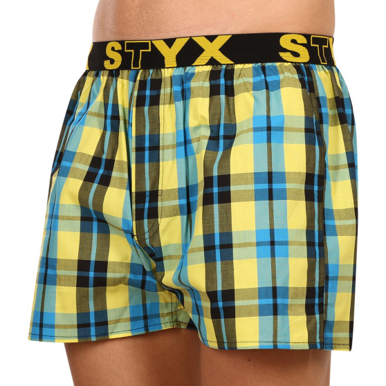 Calzones de hombre Styx elástico deportivo multicolor (B933)