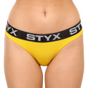 Braguitas de mujer Styx deportivas elásticas amarillo (IK1068)