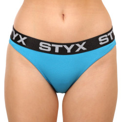 Braga de mujer Styx deportiva elástica azul (IK1169)