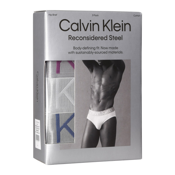 3PACK calzoncillos para hombre Calvin Klein multicolor (NB3129A-C7Y)