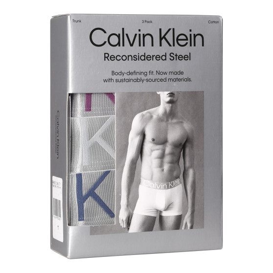 3PACK Boxers para hombre Calvin Klein multicolor (NB3130A-C7Y)