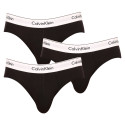 3PACK calzoncillos para hombre Calvin Klein negro (NB2379A-001)