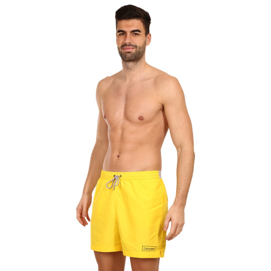 Bañador para hombre Calvin Klein amarillo (KM0KM00787 ZGR)