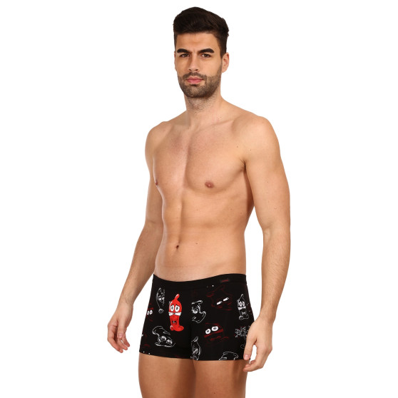 Boxers para hombre Cornette Rubber negro (280/221)