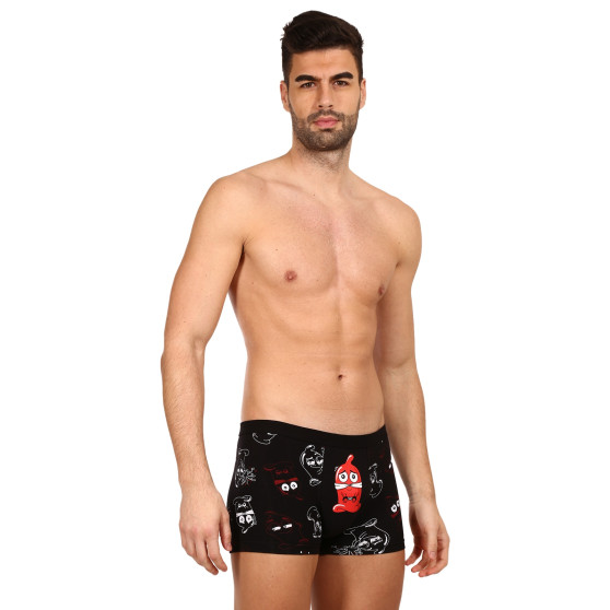 Boxers para hombre Cornette Rubber negro (280/221)