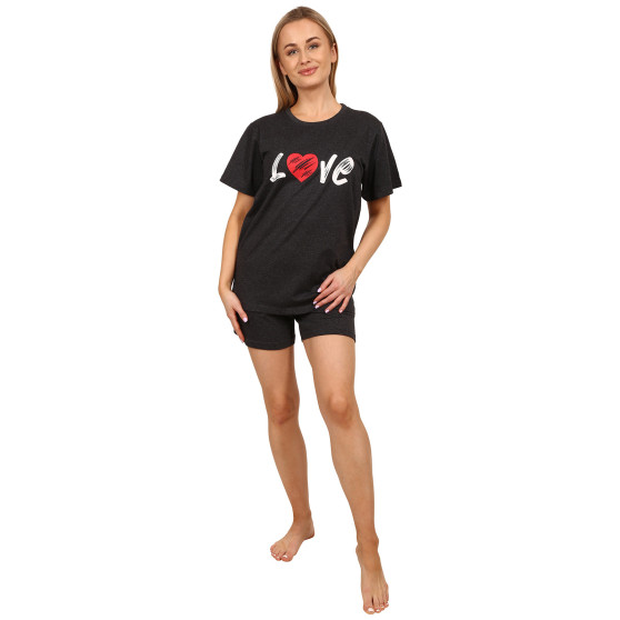 Pijama de mujer Molvy negro (AK-3750)