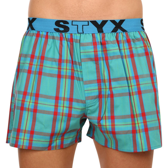 5PACK Calzones de hombre Styx deportivo elástico multicolor (B9312345)