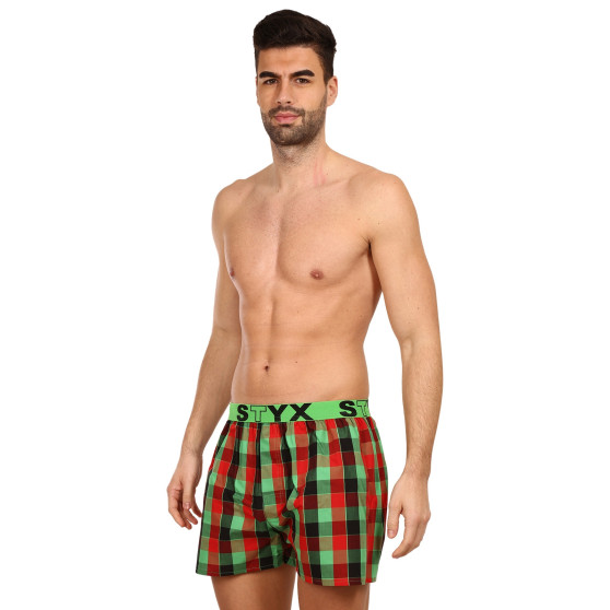 5PACK Calzones de hombre Styx deportivo elástico multicolor (B9312345)