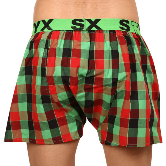 5PACK Calzones de hombre Styx deportivo elástico multicolor (B9312345)