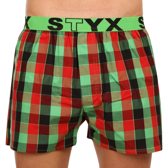 5PACK Calzones de hombre Styx deportivo elástico multicolor (B9312345)