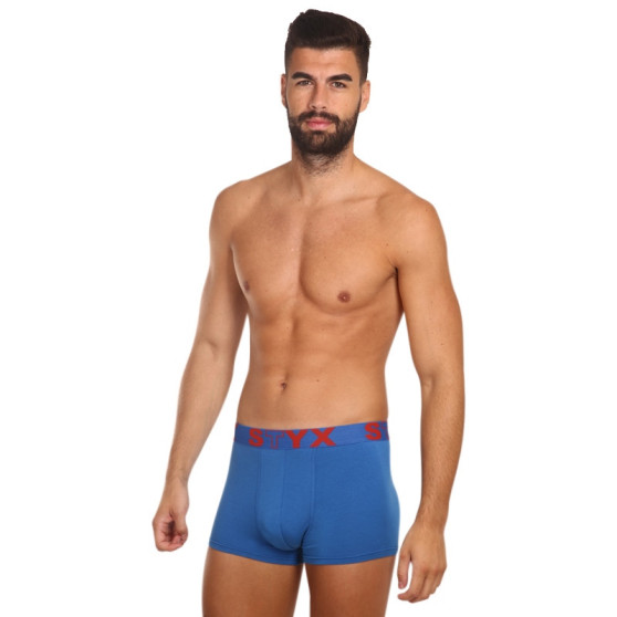 3PACK Boxers para hombre Styx sport elastic azul (3G96789)