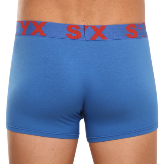 3PACK Boxers para hombre Styx sport elastic azul (3G96789)