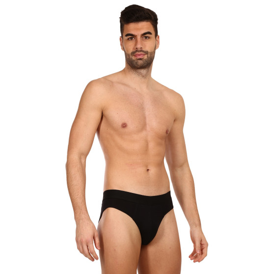 7PACK calzoncillos para hombre Nedeto negro (7NDTS001)