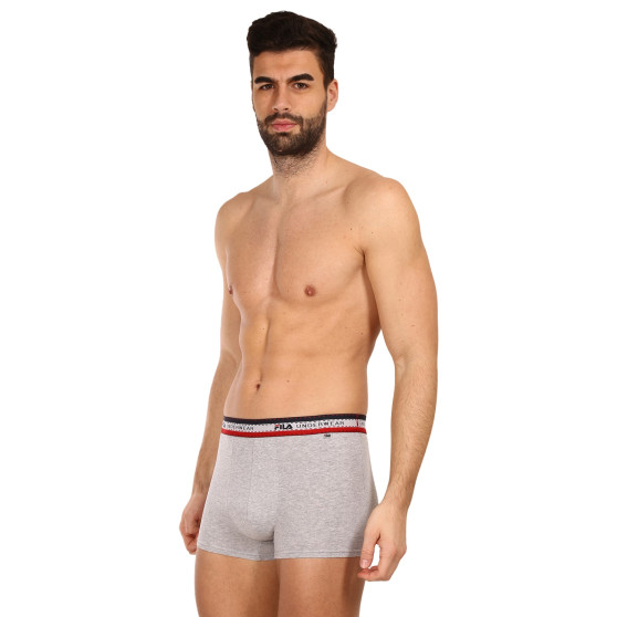 3PACK Boxers para hombre Fila gris (FU5059/3-400)