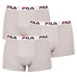 3PACK Boxers para hombre Fila gris (FU5016/3-400)