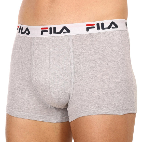 3PACK Boxers para hombre Fila gris (FU5016/3-400)