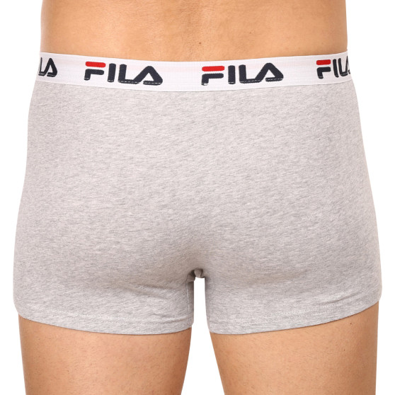 3PACK Boxers para hombre Fila gris (FU5016/3-400)