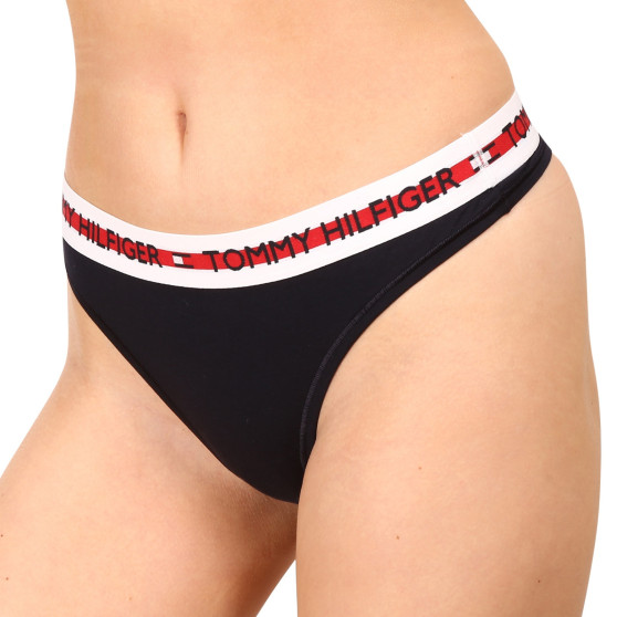 Tanga de mujer Tommy Hilfiger azul oscuro (UW0UW02458 DW5)