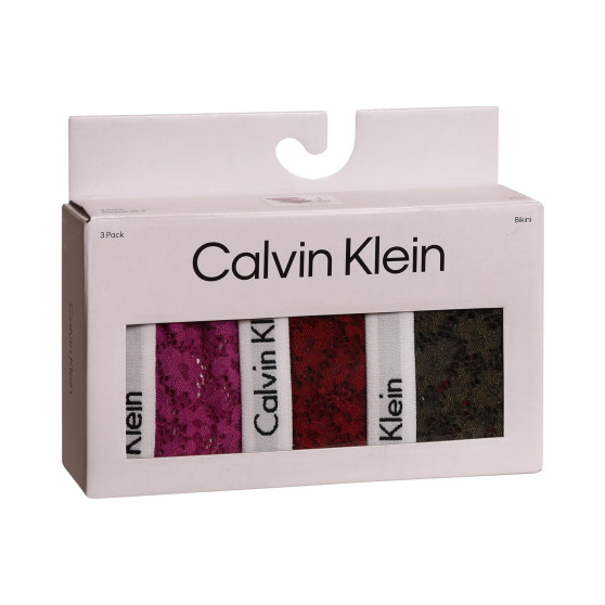 3PACK braguitas de mujer Calvin Klein sobredimensionado multicolor (QD3975E-6VY)