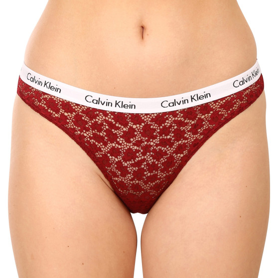 3PACK braguitas de mujer Calvin Klein sobredimensionado multicolor (QD3975E-6VY)