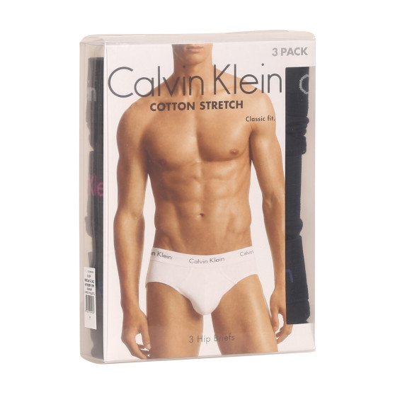 3PACK calzoncillos para hombre Calvin Klein negro (U2661G-CAQ)