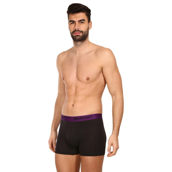 7PACK Boxers para hombre Nedeto negro (7NDTB001-week)