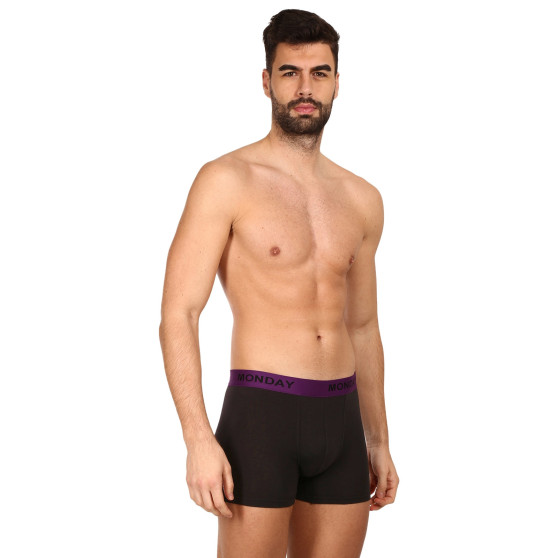 7PACK Boxers para hombre Nedeto negro (7NDTB001-week)