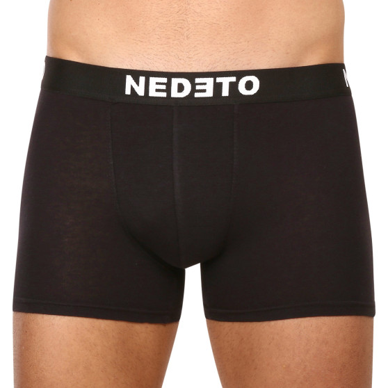 7PACK Boxers para hombre Nedeto negro (7NDTB001-brand)