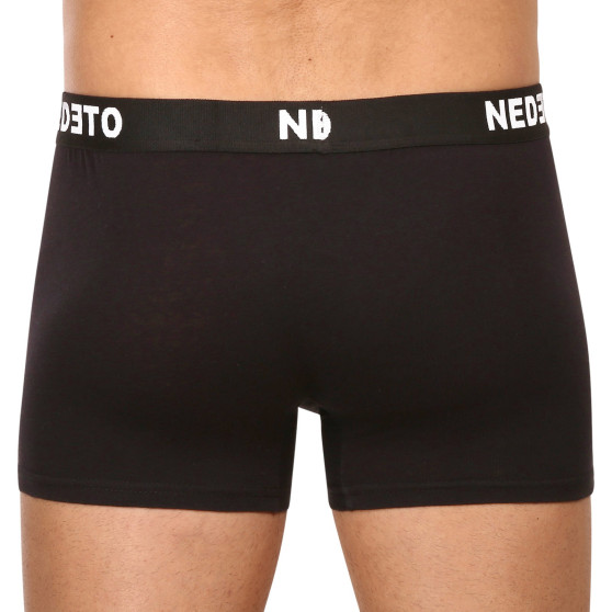 7PACK Boxers para hombre Nedeto negro (7NDTB001-brand)