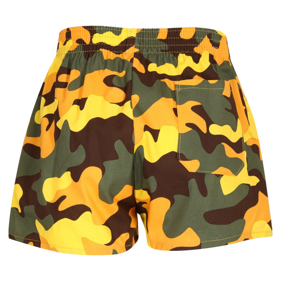 Pantalón corto niño Styx art classic goma camuflaje amarillo (J1559)