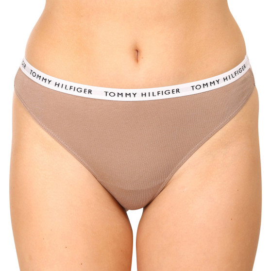 3PACK tanga de mujer Tommy Hilfiger multicolor (UW0UW02829 0R1)