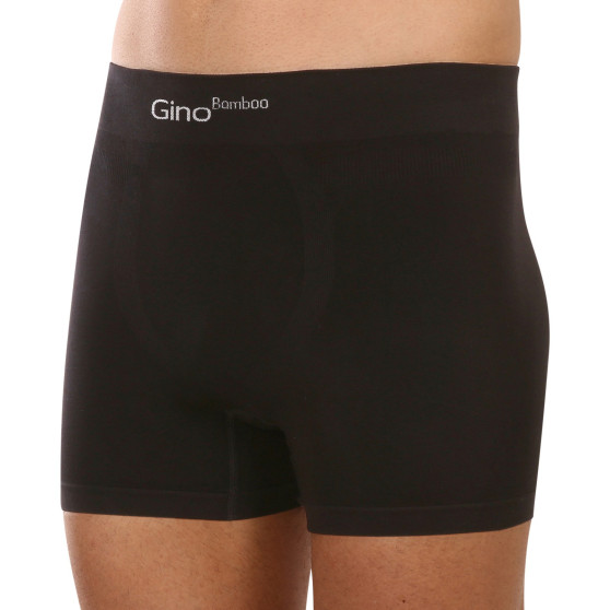 Boxers para hombre Gino bambú sin costuras negro (54004)